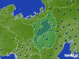 滋賀県のアメダス実況(降水量)(2023年05月19日)