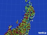 東北地方のアメダス実況(日照時間)(2023年05月21日)