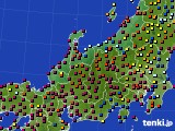 北陸地方のアメダス実況(日照時間)(2023年05月21日)