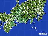 東海地方のアメダス実況(風向・風速)(2023年05月21日)