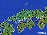 中国地方のアメダス実況(日照時間)(2023年05月22日)
