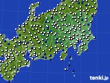 2023年05月22日の関東・甲信地方のアメダス(風向・風速)