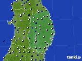 2023年05月22日の岩手県のアメダス(風向・風速)
