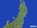 2023年05月23日の東北地方のアメダス(気温)