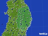 岩手県のアメダス実況(風向・風速)(2023年05月24日)
