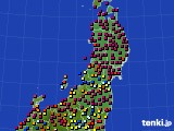 東北地方のアメダス実況(日照時間)(2023年05月25日)