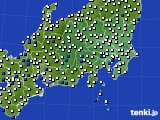 関東・甲信地方のアメダス実況(風向・風速)(2023年05月25日)