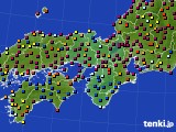 2023年05月27日の近畿地方のアメダス(日照時間)