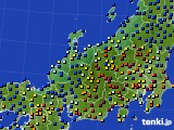 2023年05月28日の北陸地方のアメダス(日照時間)