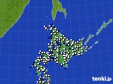 2023年05月29日の北海道地方のアメダス(風向・風速)