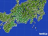 2023年05月30日の東海地方のアメダス(風向・風速)