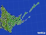 2023年05月30日の道東のアメダス(風向・風速)