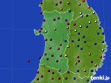 秋田県のアメダス実況(日照時間)(2023年05月31日)