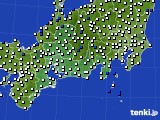 2023年05月31日の東海地方のアメダス(風向・風速)
