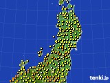 2023年06月01日の東北地方のアメダス(気温)