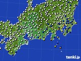 2023年06月02日の東海地方のアメダス(風向・風速)