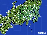 関東・甲信地方のアメダス実況(風向・風速)(2023年06月04日)