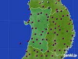 2023年06月05日の秋田県のアメダス(日照時間)