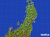 東北地方のアメダス実況(気温)(2023年06月05日)