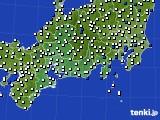2023年06月06日の東海地方のアメダス(風向・風速)