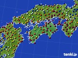 四国地方のアメダス実況(日照時間)(2023年06月07日)