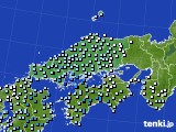 中国地方のアメダス実況(降水量)(2023年06月08日)