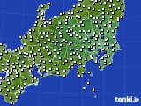 関東・甲信地方のアメダス実況(風向・風速)(2023年06月08日)