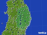 岩手県のアメダス実況(風向・風速)(2023年06月08日)