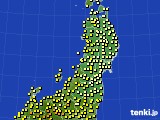 東北地方のアメダス実況(気温)(2023年06月09日)