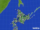 2023年06月10日の北海道地方のアメダス(風向・風速)