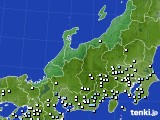 北陸地方のアメダス実況(降水量)(2023年06月12日)
