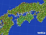 四国地方のアメダス実況(気温)(2023年06月12日)