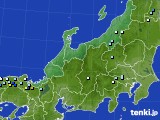 北陸地方のアメダス実況(降水量)(2023年06月13日)