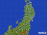 東北地方のアメダス実況(気温)(2023年06月16日)