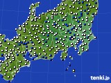 関東・甲信地方のアメダス実況(風向・風速)(2023年06月16日)