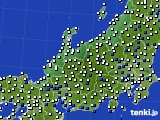 北陸地方のアメダス実況(風向・風速)(2023年06月16日)