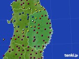 岩手県のアメダス実況(日照時間)(2023年06月17日)