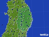 岩手県のアメダス実況(風向・風速)(2023年06月17日)