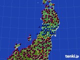東北地方のアメダス実況(日照時間)(2023年06月18日)