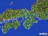 2023年06月18日の近畿地方のアメダス(日照時間)