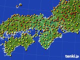 2023年06月18日の近畿地方のアメダス(気温)