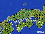 中国地方のアメダス実況(気温)(2023年06月18日)