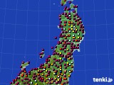 東北地方のアメダス実況(日照時間)(2023年06月19日)