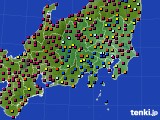 関東・甲信地方のアメダス実況(日照時間)(2023年06月19日)