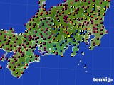 2023年06月19日の東海地方のアメダス(日照時間)