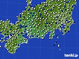 2023年06月19日の東海地方のアメダス(風向・風速)