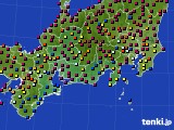 2023年06月20日の東海地方のアメダス(日照時間)