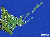 2023年06月20日の道東のアメダス(風向・風速)