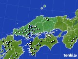 中国地方のアメダス実況(降水量)(2023年06月21日)