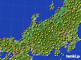 北陸地方のアメダス実況(気温)(2023年06月21日)